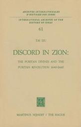 Icon image Discord in Zion: The Puritan Divines and the Puritan Revolution 1640–1660