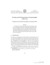 Icon image P-union and P-intersection of neutrosophic cubic sets