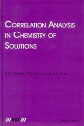 Icon image Correlation Analysis in Chemistry of Solutions