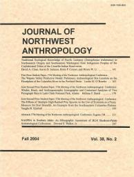 Icon image Journal of Northwest Anthropology: Volume 38 Number 2