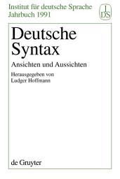 Icon image Deutsche Syntax: Ansichten und Aussichten