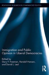 Icon image Immigration and Public Opinion in Liberal Democracies