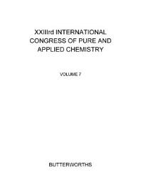 Icon image XXIIIrd International Congress of Pure and Applied Chemistry: Special Lectures Presented at Boston, USA, 26-30 July 1971