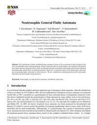 Icon image Neutrosophic General Finite Automata