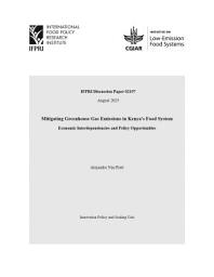 Icon image Mitigating greenhouse gas emissions in Kenya's food system: Economic interdependencies and policy opportunities