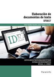 Icon image Elaboración de documentos de texto