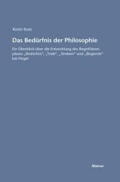 Icon image Das Bedürfnis der Philosophie