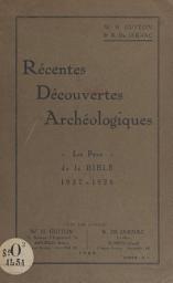 Icon image Récentes découvertes archéologiques: Les pays de la Bible, 1917-1928