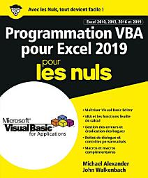 Icon image Programmation VBA pour Excel 2019 Pour les Nuls