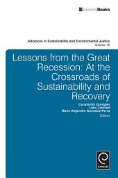 Icon image Lessons from the Great Recession: At the Crossroads of Sustainability and Recovery