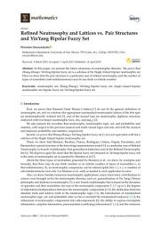 Icon image Refined Neutrosophy and Lattices vs. Pair Structures and YinYang Bipolar Fuzzy Set