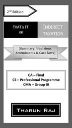 Icon image Indirect tax: Last Minute Revision