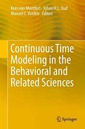 Icon image Continuous Time Modeling in the Behavioral and Related Sciences