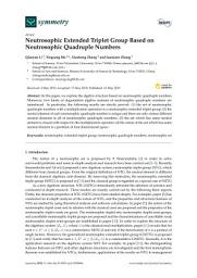 Icon image Neutrosophic Extended Triplet Group Based on Neutrosophic Quadruple Numbers