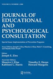 Icon image Implementation of Prevention Programs: A Special Issue of the journal of Educational and Psychological Consultation