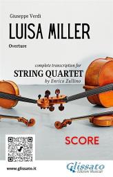 Icon image Score of "Luisa Miller" for string quartet: Overture