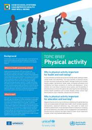 Icon image How school systems can improve health and well-being. Topic brief: physical activity