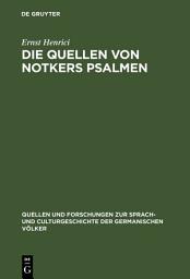 Icon image Die Quellen von Notkers Psalmen