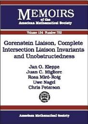 Icon image Gorenstein Liaison, Complete Intersection Liaison Invariants and Unobstructedness