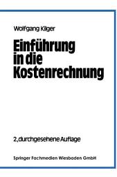 Icon image Einführung in die Kostenrechnung: Ausgabe 2