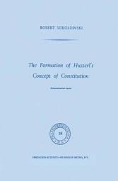 Icon image Phaenomenologica: The Formation of Husserl’s Concept of Constitution