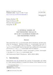 Icon image A General Model of Neutrosophic Ideals in Bck/Bci-Algebras Based on Neutrosophic Points