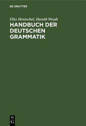 Icon image Handbuch der deutschen Grammatik