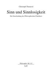 Icon image Sinn und Sinnlosigkeit: Die Entscheidung des Philosophischen Praktikers