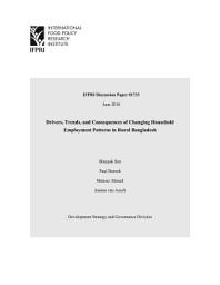 Icon image Drivers, trends, and consequences of changing household employment patterns in rural Bangladesh