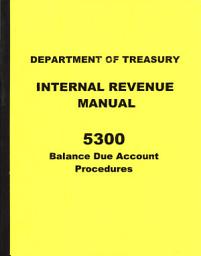 Icon image IRM 5300 Balance Due Account Procedures, Form #09.062