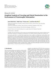 Icon image Graphical Analysis of Covering and Paired Domination in the Environment of Neutrosophic Information