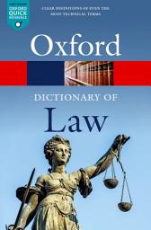 Icon image A Dictionary of Law: Edition 10