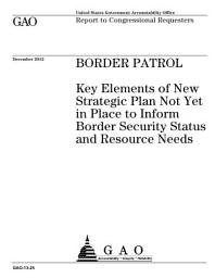 Icon image Border Patrol: Key Elements of New Strategic Plan Not Yet in Place to Inform Border Security Status and Resource Needs