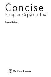 Icon image Concise European Copyright Law: Edition 2