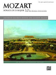 Icon image Sonata in D Major, K. 448: Advanced Piano Duo (2 Pianos, 4 Hands)