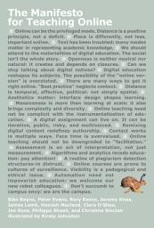 Icon image The Manifesto for Teaching Online