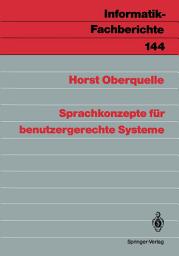 Icon image Sprachkonzepte für benutzergerechte Systeme