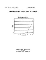 Icon image Smarandache Function Journal, vol. 7/1996: An International Book Series in Information Science and Engineering