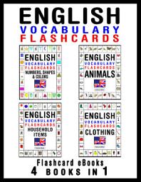 Icon image English Vocabulary Flashcards - 4 books in 1: Flashcard Ebooks