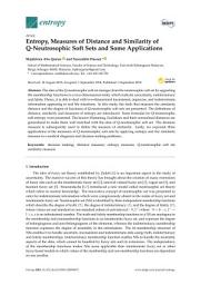 Icon image Entropy, Measures of Distance and Similarity of Q-Neutrosophic Soft Sets and Some Applications