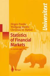 Icon image Statistics of Financial Markets: An Introduction