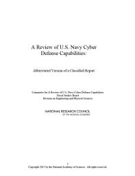 Icon image A Review of U.S. Navy Cyber Defense Capabilities: Abbreviated Version of a Classified Report