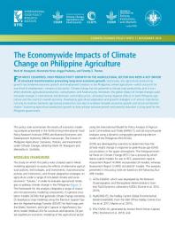 Icon image The economywide impacts of climate change on Philippine agriculture