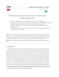 Icon image Fundamental group and complete parts of Neutrosophic Quadruple Hυ -groups