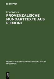 Icon image Provenzalische Mundarttexte aus Piemont