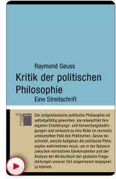 Icon image Kritik der politischen Philosophie: Eine Streitschrift