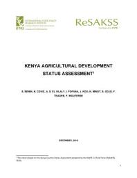 Icon image Kenya agricultural development status assessment