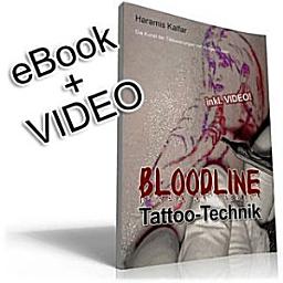 Icon image BLOODLINE Tattoo-Technik - Lehrbuch + VIDEO: Die Kunst der Tätowierungen mit blutigen Linien