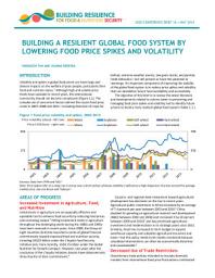 Icon image Building a resilient global food system by lowering food price spikes and volatility