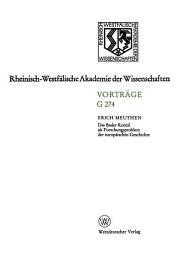 Icon image Das Basler Konzil als Forschungsproblem der europäischen Geschichte: 280. Sitzung am 14. Dezember 1983 in Düsseldorf